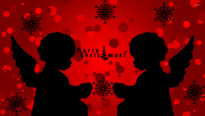  natal angel silhouettes