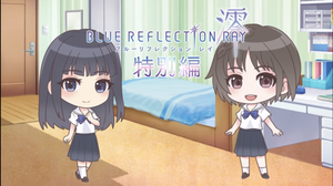  Blue Reflection straal, ray Hiori Hirahara and Ruka Hanari Chibi