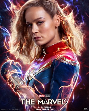 Brie Larson as Carol Danvers: Captain Marvel | The Marvels | Character poster