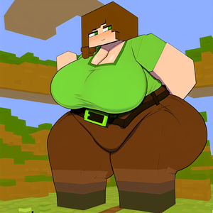  Fat Minecraft (Майнкрафт) Alex AI