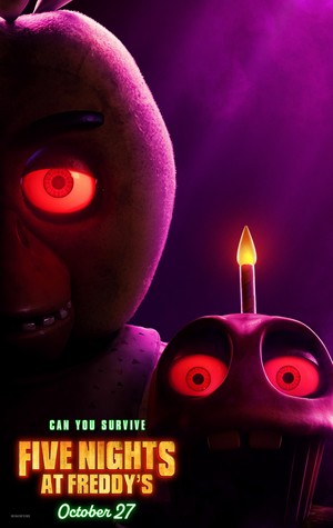  Five Nights at Freddy's (2023) Poster ~ Chica and কেক