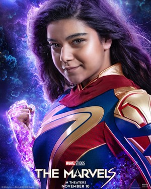 Iman Vellani as Kamala Khan: Ms. Marvel | The Marvels | Character poster
