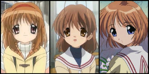 Kanon Ayu Tsukimiya, Clannad Nagisa Furukawa and One Shiina Mayu. Character Similarities Comparison 