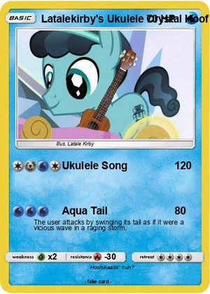 Latalekirby's Ukulele Crystal Hoof card