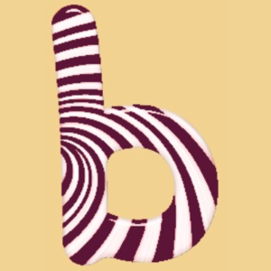  Lowercase Candy-Cane B