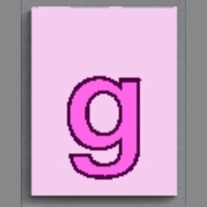  Lowercase Rectangle G