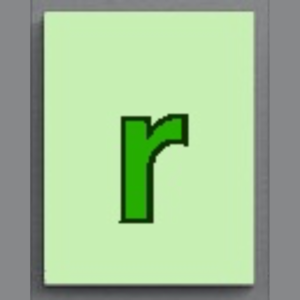  Lowercase Rectangle R