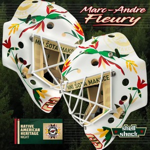  Marc Andre Fleury's Native American Heritage night Goalie Mask