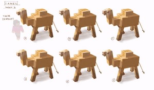  minecraft camello Concept Art