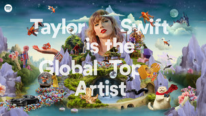  Taylor 빠른, 스위프트 Is The Global 상단, 맨 위로 Artist!
