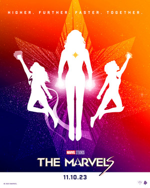  The Marvels: Carol Danvers, Monica Rambeau and Kamala Khan | Promotional poster