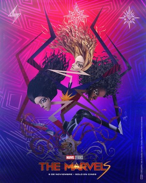 The Marvels: Carol Danvers, Monica Rambeau and Kamala Khan | Promotional poster