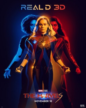 The Marvels | REAL D 3D | Promotional poster
