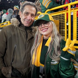  Tony Shaloub and Liv morgan | Green Bay, Wisconsin: Lambeau Field | December 3, 2023