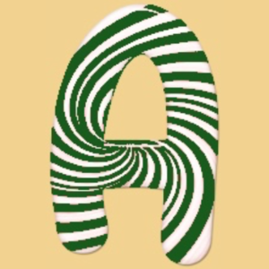  Uppercase Candy-Cane A