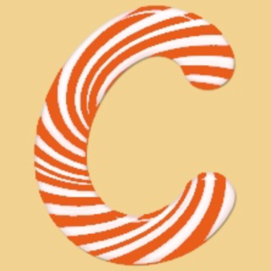  Uppercase Candy-Cane C