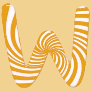  Uppercase Candy-Cane W