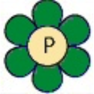 Uppercase Flower P