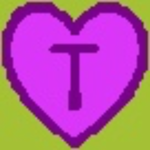 Uppercase Heart T