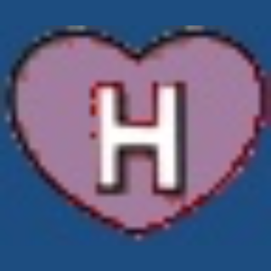  Uppercase Love-Heart H