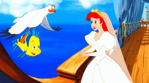  Walt disney Gifs - Scuttle, menggelepar & Princess Ariel