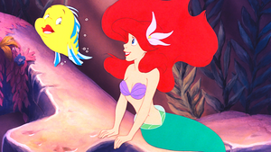 Walt Disney Screencaps – Flounder & Princess Ariel