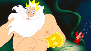 Walt Disney Screencaps – King Triton & Sebastian