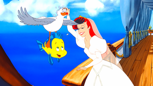  Walt disney Screencaps - Scuttle, linguado, solha & Princess Ariel