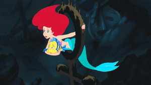  Walt ディズニー Slow Motion Gifs – Flounder, Princess Ariel & Glut
