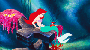  Walt Disney Slow Motion Gifs - Princess Ariel & Sebastian