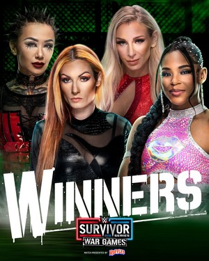  Winners: Charlotte, Becky, Shotzi and Bianca | Survivor Series Women's WarGames Match 2023