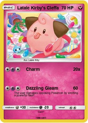  latale kirby's Cleffa Card