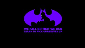 Batman 🦇 We Fall So That We Can Learn to Pick Ourselves Up