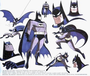  Batman designs for Batman: The Animated Series