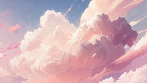  Beautiful 粉, 粉色 clouds