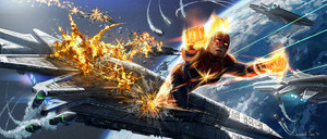  Captain Marvel | concept art によって Jackson Sze