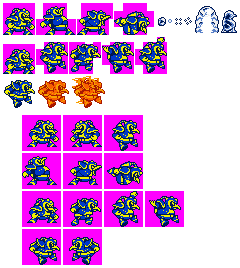  Chill 企鹅 (Mega Man Xtreme Crossover) Sprite Sheets