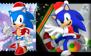  Classic and Modern Sonic Holiday Cheer door SEGA