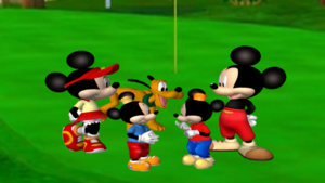  迪士尼 Golf (Morty and Ferdie Reunited) along with Mickey, Pluto and Minnie
