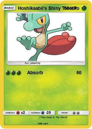  Hoshikaabii's Shiny Treecko Card