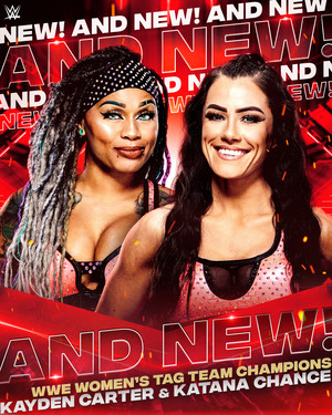 Katana Chance and Kayden Carter the new WWE Women’s Tag Team Champions