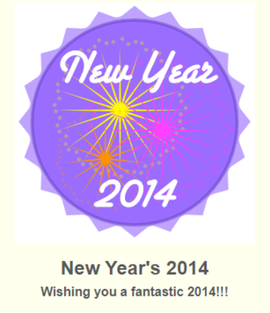  New Year's 2014 кепка, колпачок