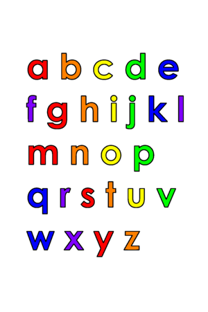  arcobaleno Alphabet (Lowercase)