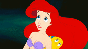  Walt disney Gifs – Princess Ariel & linguado, solha