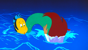  Walt 디즈니 Screencaps - Flounder, Princess Ariel & Sebastian