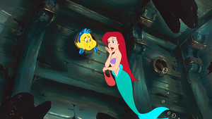  Walt ディズニー Screencaps – ヒラメ & Princess Ariel
