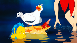  Walt ডিজনি Screencaps - Flounder, Scuttle, Sebastian & Princess Ariel