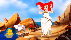  Walt Disney Screencaps - Flounder, Scuttle, Sebastian & Princess Ariel
