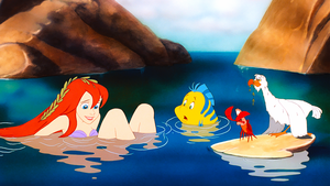  Walt 迪士尼 Screencaps – Princess Ariel, Flounder, Sebastian & Scuttle
