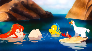  Walt ডিজনি Screencaps – Princess Ariel, Flounder, Sebastian & Scuttle